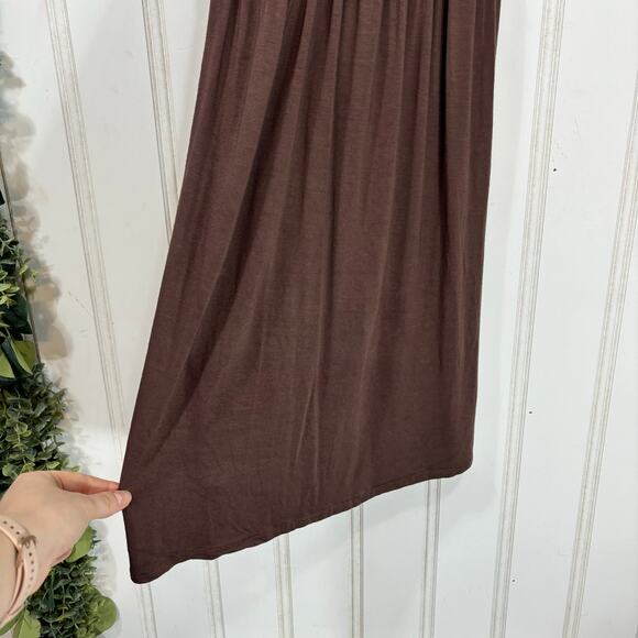 Max and Cleo Boho Hippie Floral Casual Brown Sleeveless Embroidered Top XS - Picture 7 of 9